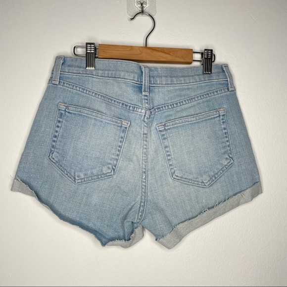 L'agence Denim Light Wash Shorts Cuffed Hem Size 25 - Picture 7 of 7